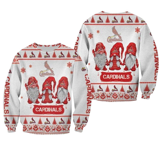 Christmas Gnomes St Louis Cardinals Ugly Sweater Christmas 3D Sweater ? Usalast