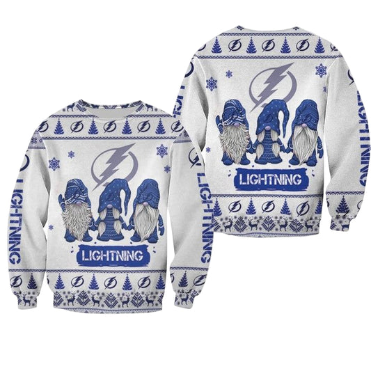Christmas Gnomes Tampa Bay Lightning Ugly Sweater Christmas 3D Sweater ? Usalast