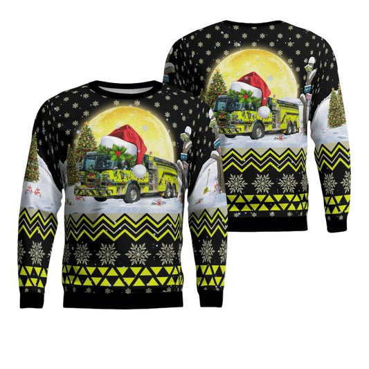 Church Hill Volunteer Fire Company Queen Annes County Maryland Christmas AOP Sweater ? YQ91 ? Usalast