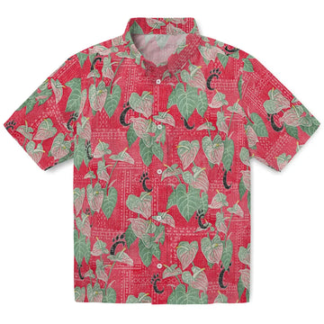 Cincinnati Bearcats Hawaiian Shirt - Anthurium Overlay | Moonbestprint