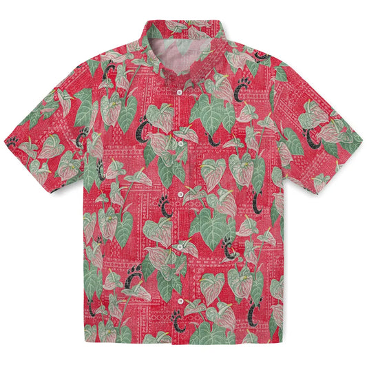 Cincinnati Bearcats Hawaiian Shirt - Anthurium Overlay | Moonbestprint