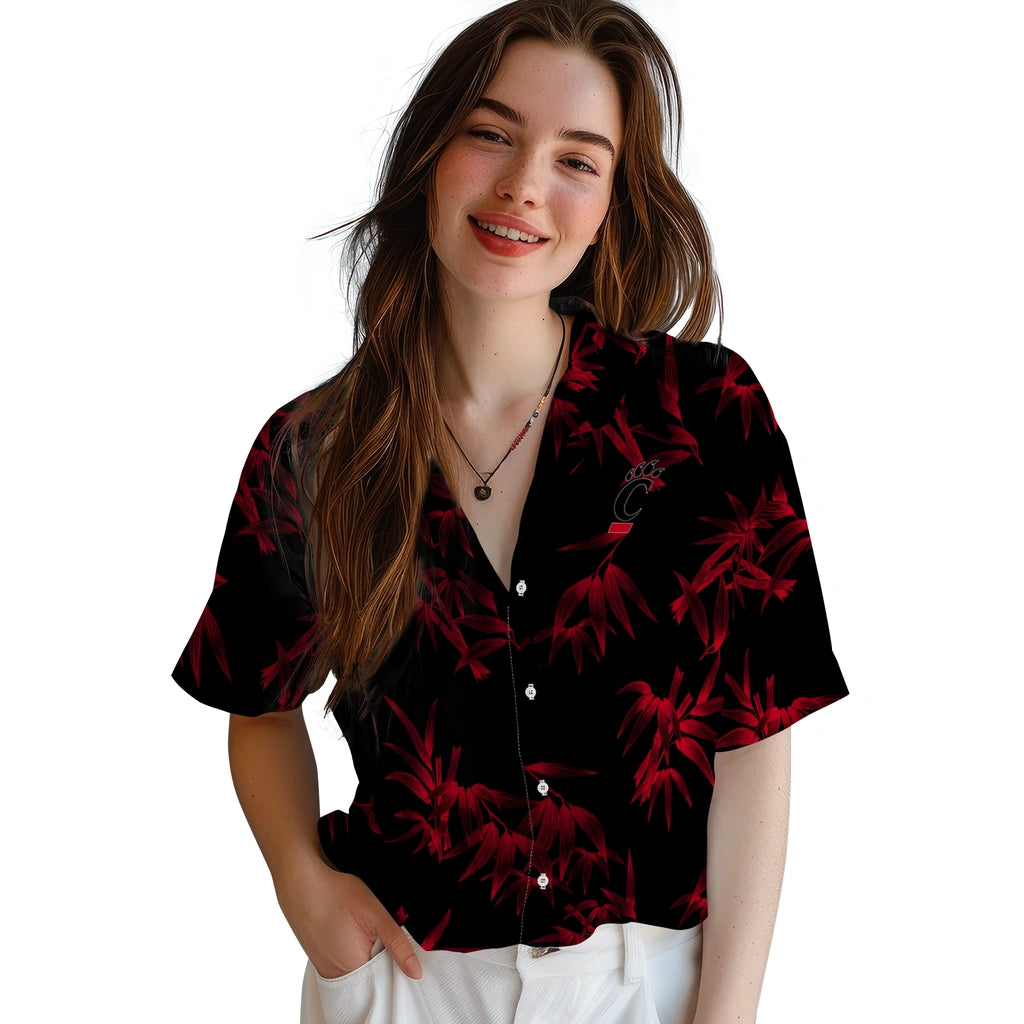 Cincinnati Bearcats Hawaiian Shirt - Bamboo Branches | Moonbestprint