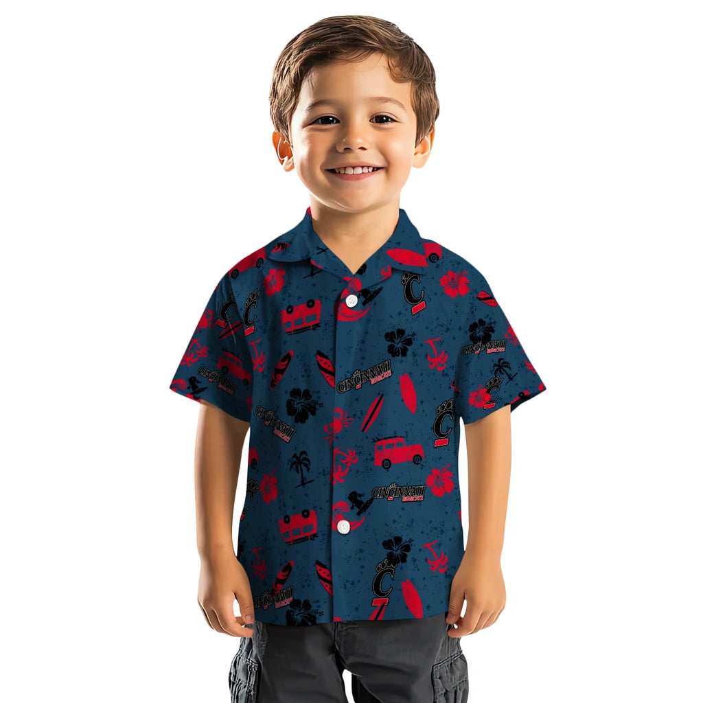 Cincinnati Bearcats Hawaiian Shirt - Beach Vibe | Moonbestprint