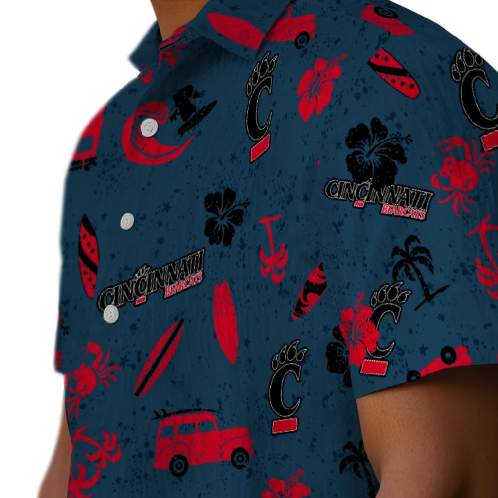 Cincinnati Bearcats Hawaiian Shirt - Beach Vibe | Moonbestprint