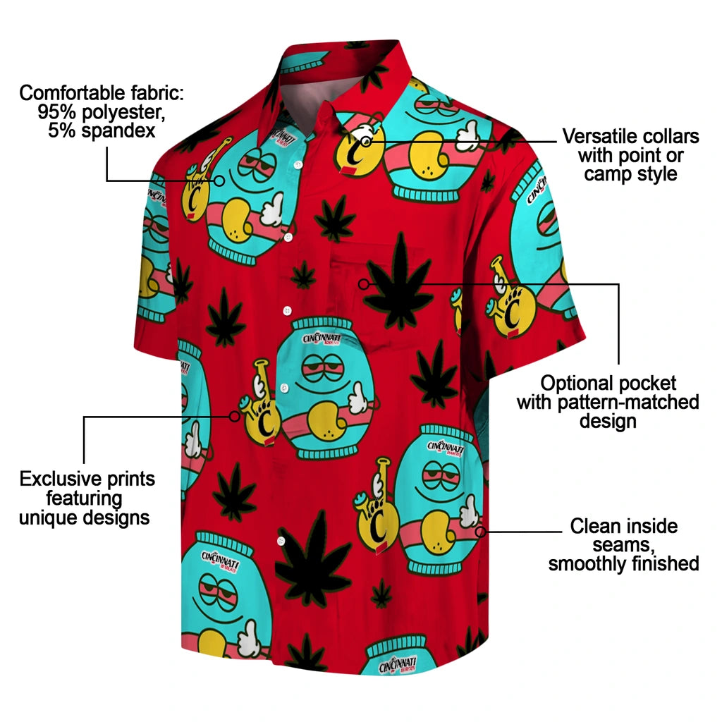 Cincinnati Bearcats Hawaiian Shirt - Chill Vibe | Moonbestprint