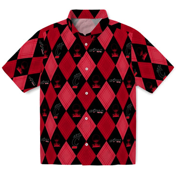 Cincinnati Bearcats Hawaiian Shirt - Golfing Plaid | Moonbestprint