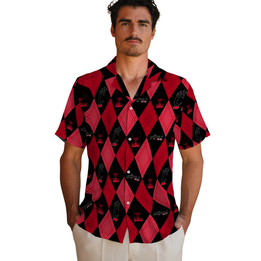 Cincinnati Bearcats Hawaiian Shirt - Golfing Plaid | Moonbestprint