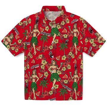 Cincinnati Bearcats Hawaiian Shirt - Hawaiian Girls Design | Moonbestprint