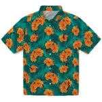 Cincinnati Bearcats Hawaiian Shirt - Hibiscus and Palm Leaves | Moonbestprint