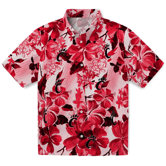 Cincinnati Bearcats Hawaiian Shirt - Hibiscus Arrangement | Moonbestprint