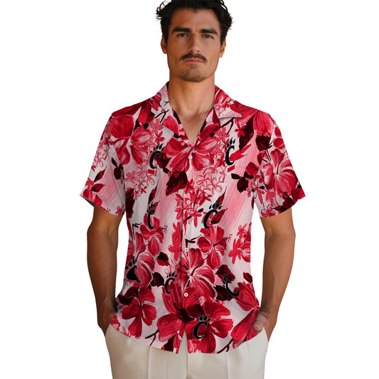 Cincinnati Bearcats Hawaiian Shirt - Hibiscus Arrangement | Moonbestprint