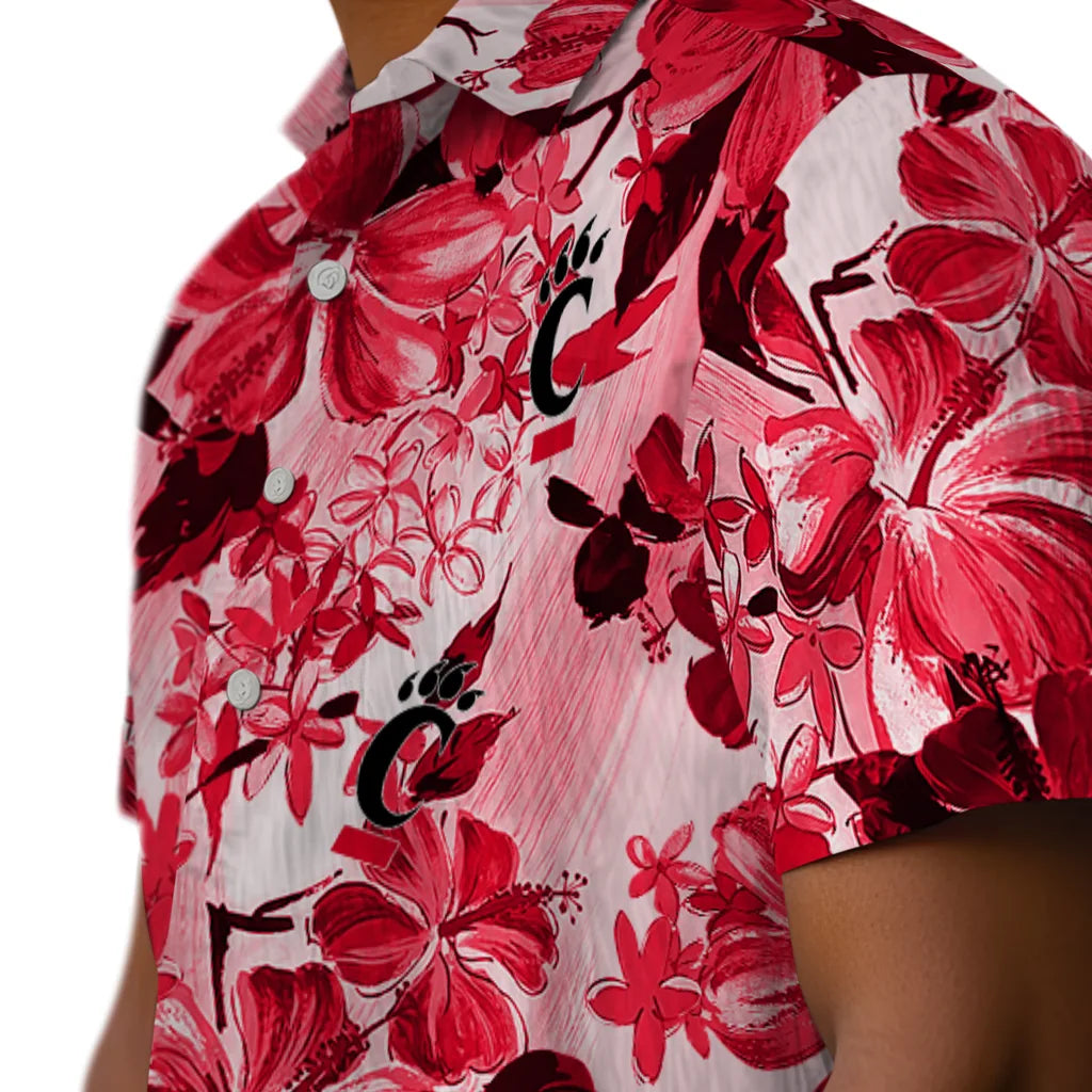 Cincinnati Bearcats Hawaiian Shirt - Hibiscus Arrangement | Moonbestprint