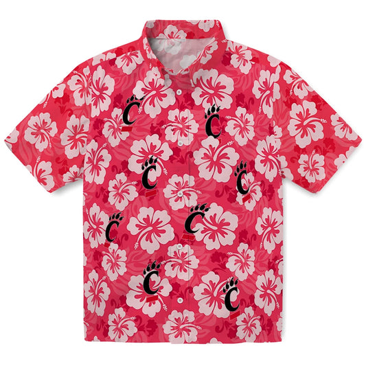 Cincinnati Bearcats Hawaiian Shirt - Hibiscus Cluster | Moonbestprint