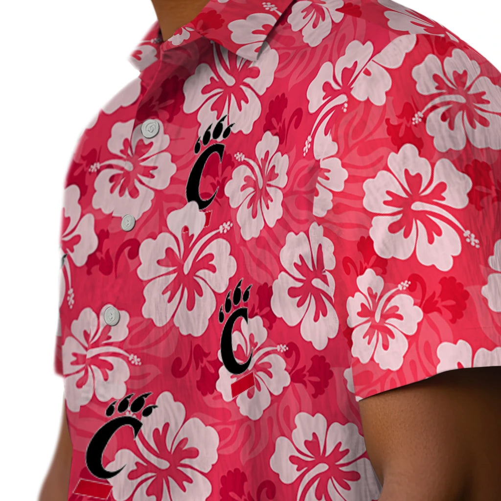 Cincinnati Bearcats Hawaiian Shirt - Hibiscus Cluster | Moonbestprint