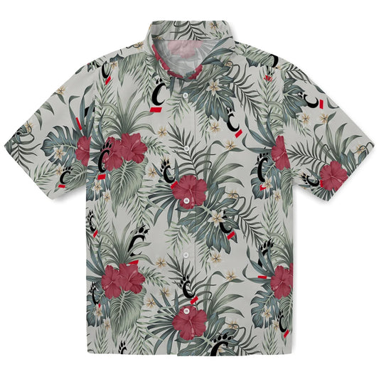 Cincinnati Bearcats Hawaiian Shirt - Hibiscus Designs | Moonbestprint