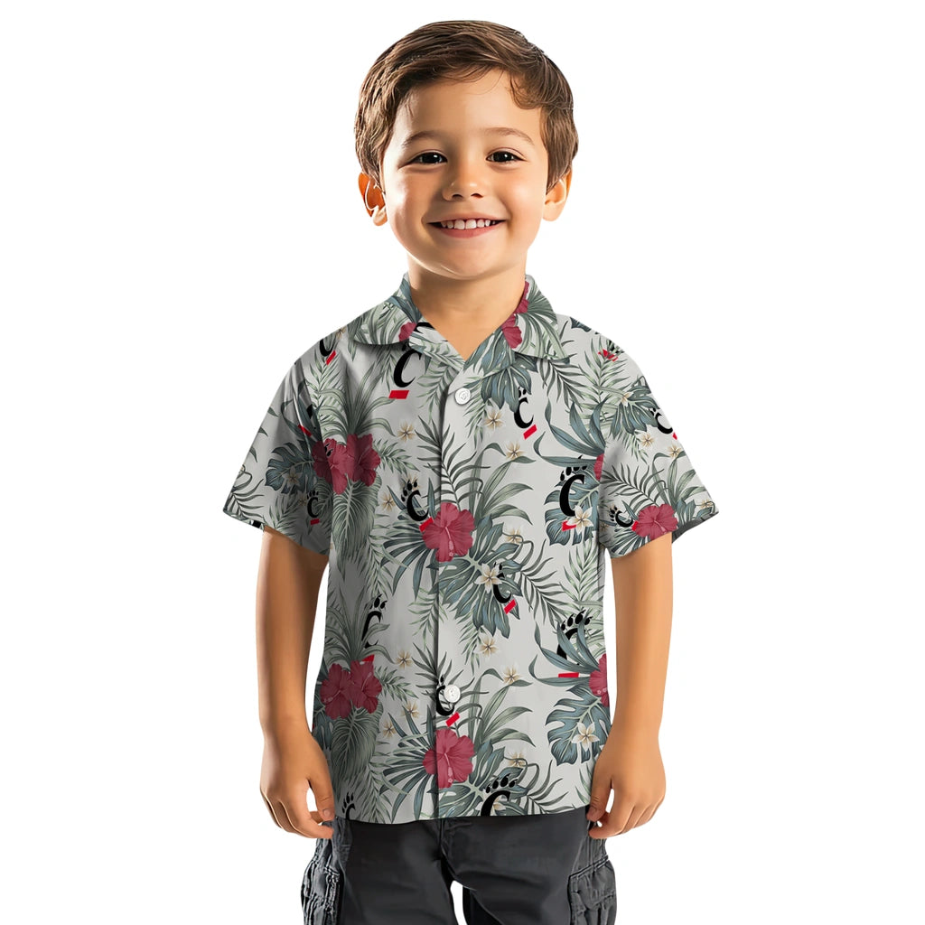 Cincinnati Bearcats Hawaiian Shirt - Hibiscus Designs | Moonbestprint