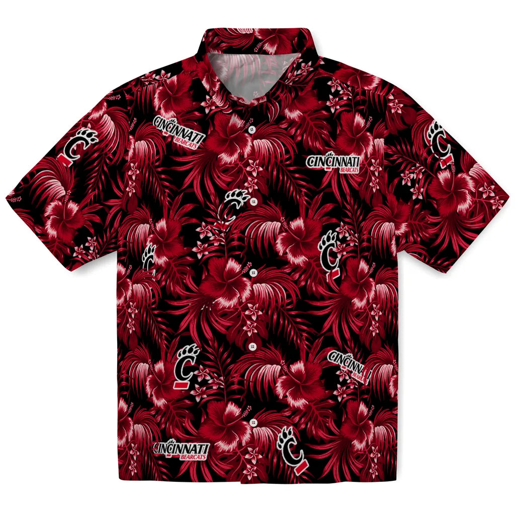 Cincinnati Bearcats Hawaiian Shirt - Hibiscus Exotic | Moonbestprint