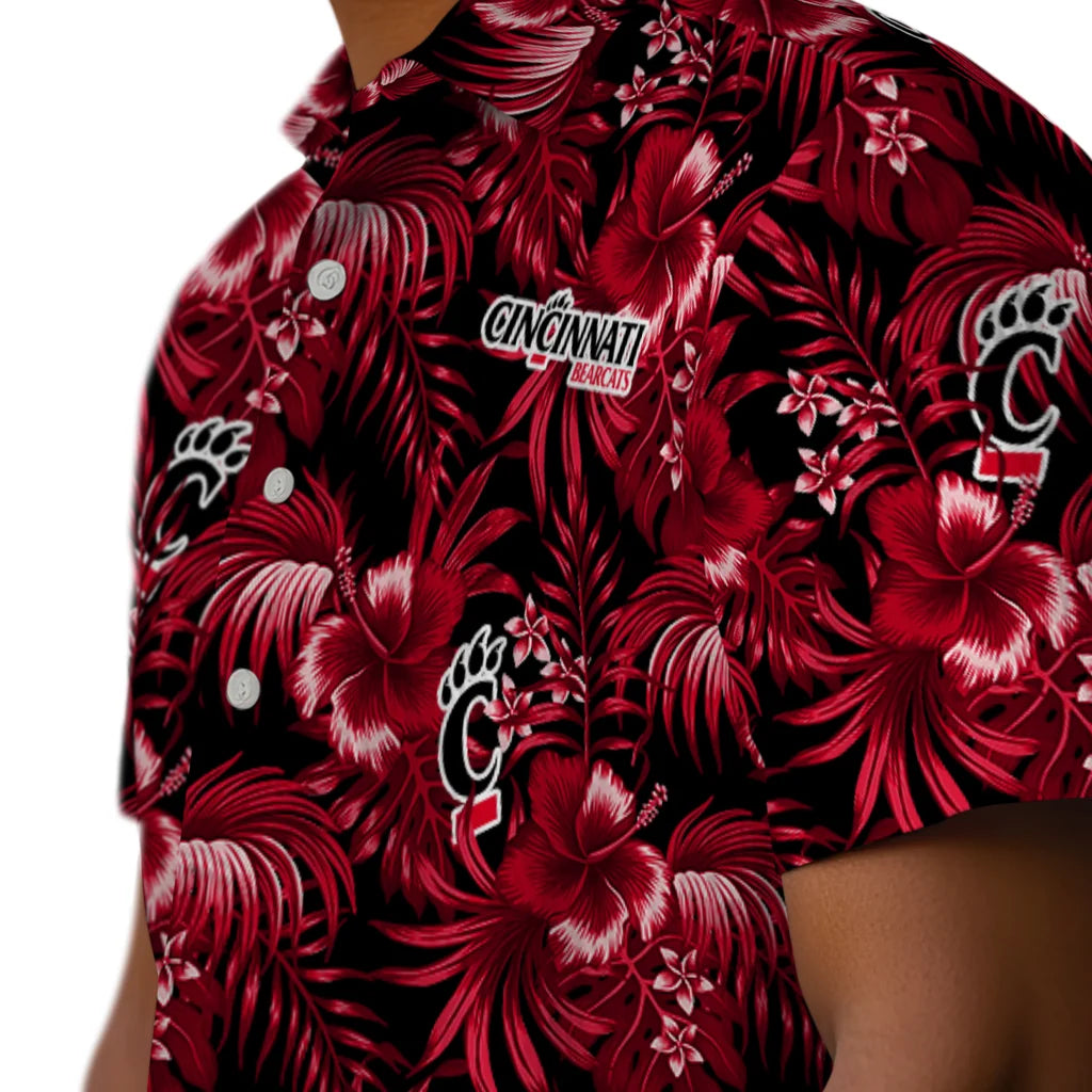 Cincinnati Bearcats Hawaiian Shirt - Hibiscus Exotic | Moonbestprint