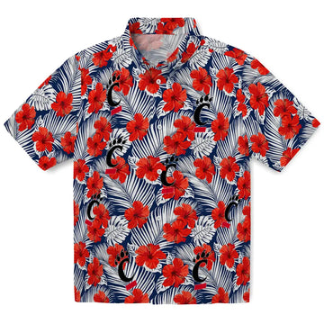 Cincinnati Bearcats Hawaiian Shirt - Hibiscus Fiesta | Moonbestprint