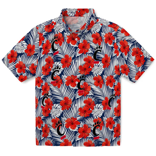 Cincinnati Bearcats Hawaiian Shirt - Hibiscus Fiesta | Moonbestprint