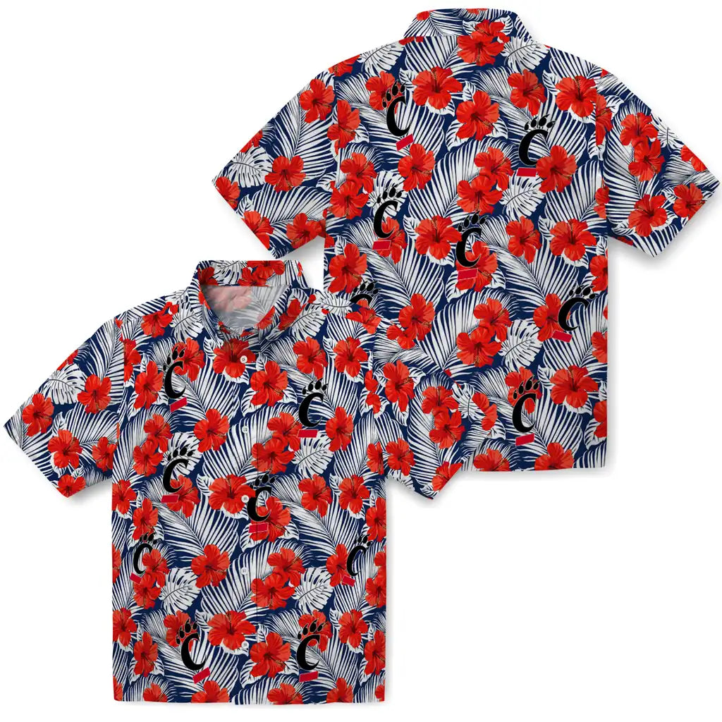 Cincinnati Bearcats Hawaiian Shirt - Hibiscus Fiesta | Moonbestprint