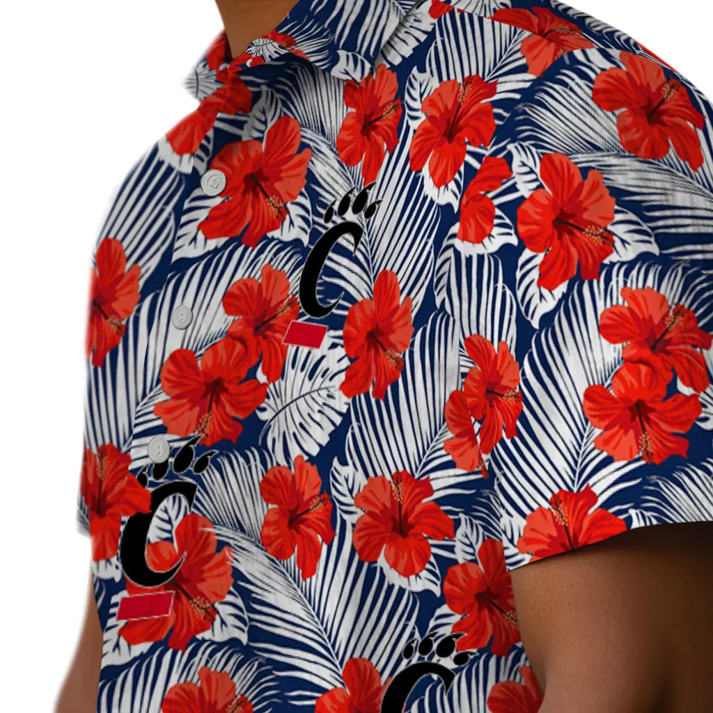 Cincinnati Bearcats Hawaiian Shirt - Hibiscus Fiesta | Moonbestprint