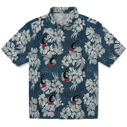 Cincinnati Bearcats Hawaiian Shirt - Hibiscus Flowers | Moonbestprint