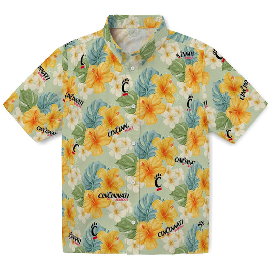 Cincinnati Bearcats Hawaiian Shirt - Hibiscus Mood | Moonbestprint