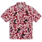 Cincinnati Bearcats Hawaiian Shirt - Hibiscus Motif | Moonbestprint