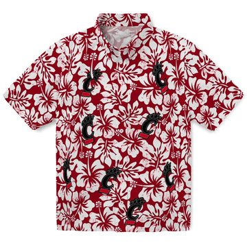 Cincinnati Bearcats Hawaiian Shirt - Hibiscus Motif | Moonbestprint