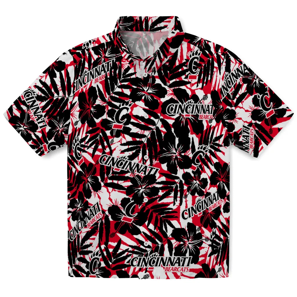Cincinnati Bearcats Hawaiian Shirt - Hibiscus Overlay | Moonbestprint