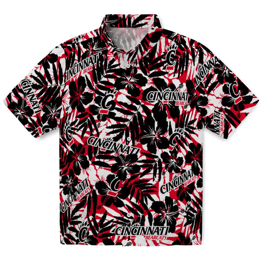 Cincinnati Bearcats Hawaiian Shirt - Hibiscus Overlay | Moonbestprint