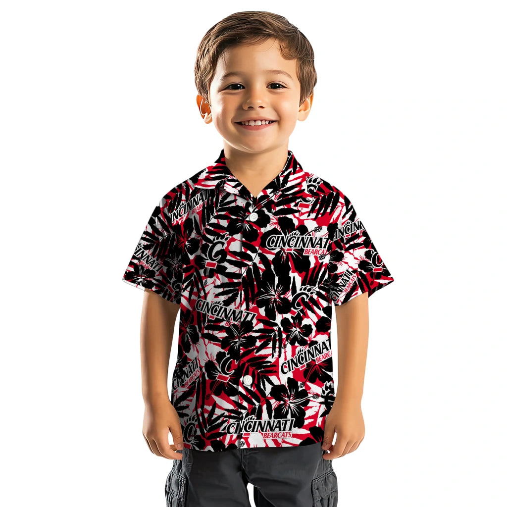 Cincinnati Bearcats Hawaiian Shirt - Hibiscus Overlay | Moonbestprint