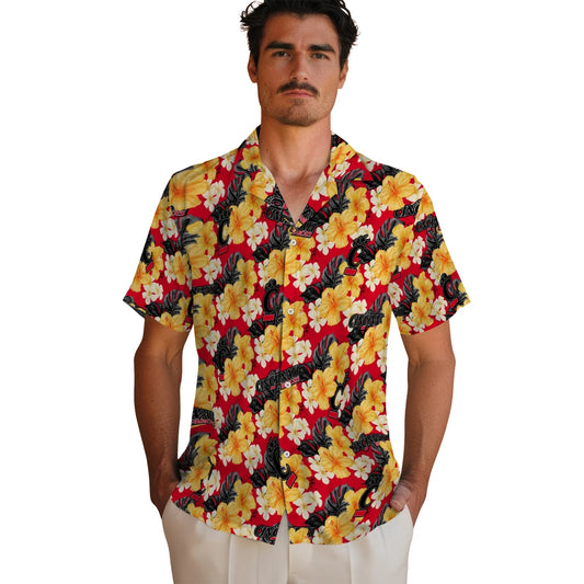 Cincinnati Bearcats Hawaiian Shirt - Hibiscus Tropics | Moonbestprint