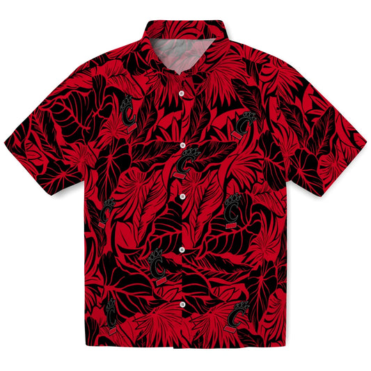 Cincinnati Bearcats Hawaiian Shirt - Monstera Layer | Moonbestprint