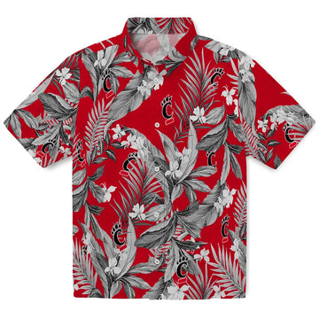 Cincinnati Bearcats Hawaiian Shirt - Palm Leaves | Moonbestprint