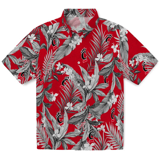 Cincinnati Bearcats Hawaiian Shirt - Palm Leaves | Moonbestprint