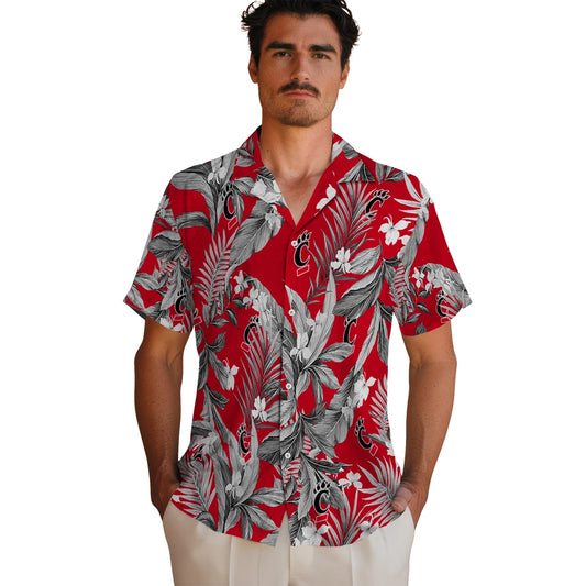 Cincinnati Bearcats Hawaiian Shirt - Palm Leaves | Moonbestprint