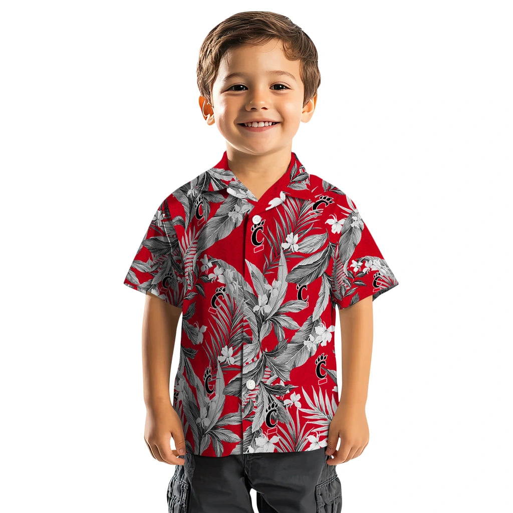 Cincinnati Bearcats Hawaiian Shirt - Palm Leaves | Moonbestprint