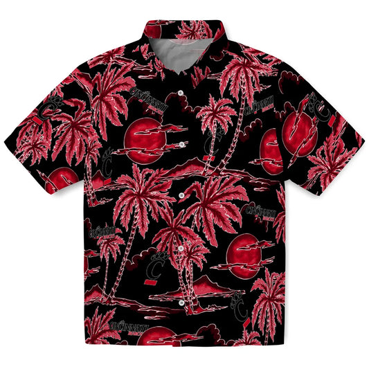 Cincinnati Bearcats Hawaiian Shirt - Palm Sunset | Moonbestprint