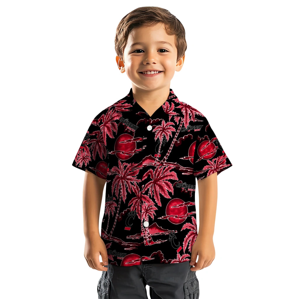 Cincinnati Bearcats Hawaiian Shirt - Palm Sunset | Moonbestprint