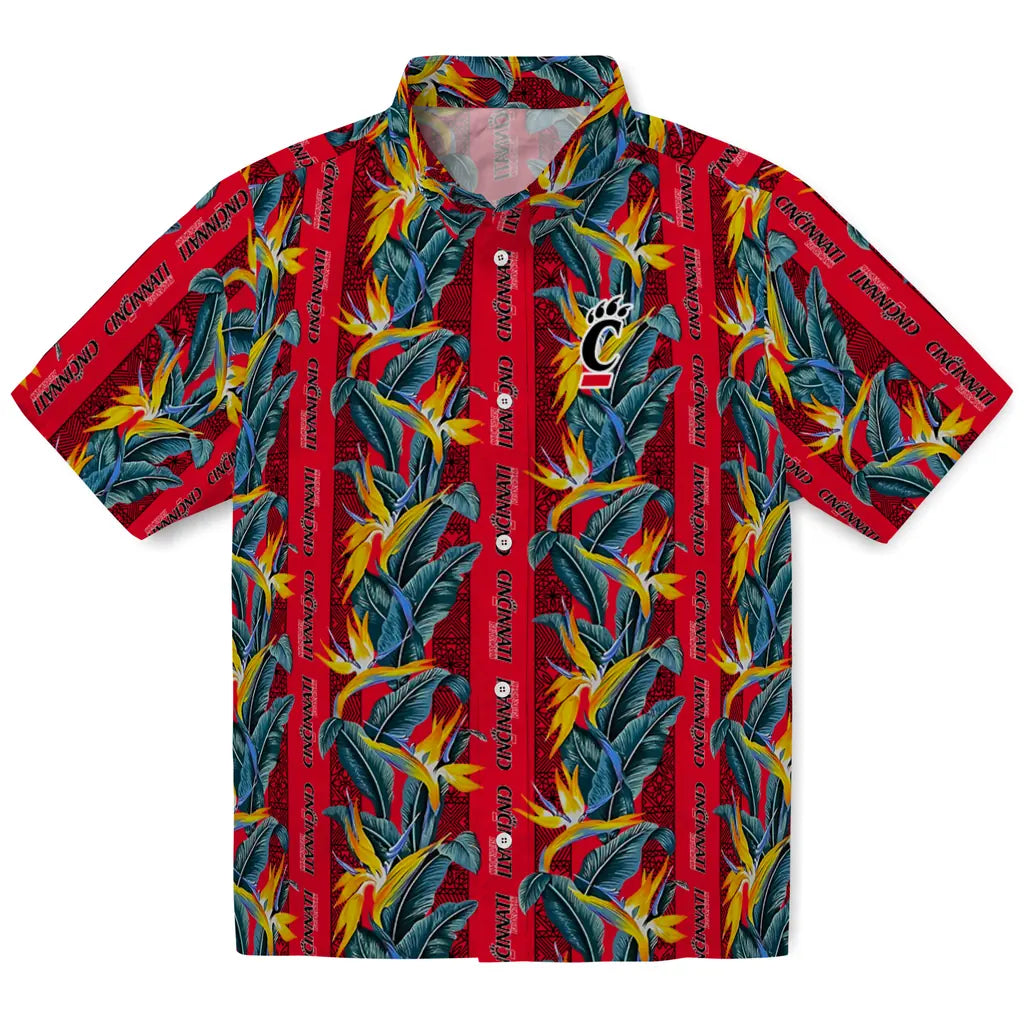Cincinnati Bearcats Hawaiian Shirt - Paradise Vines | Moonbestprint