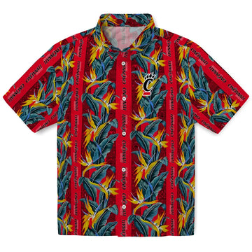 Cincinnati Bearcats Hawaiian Shirt - Paradise Vines | Moonbestprint