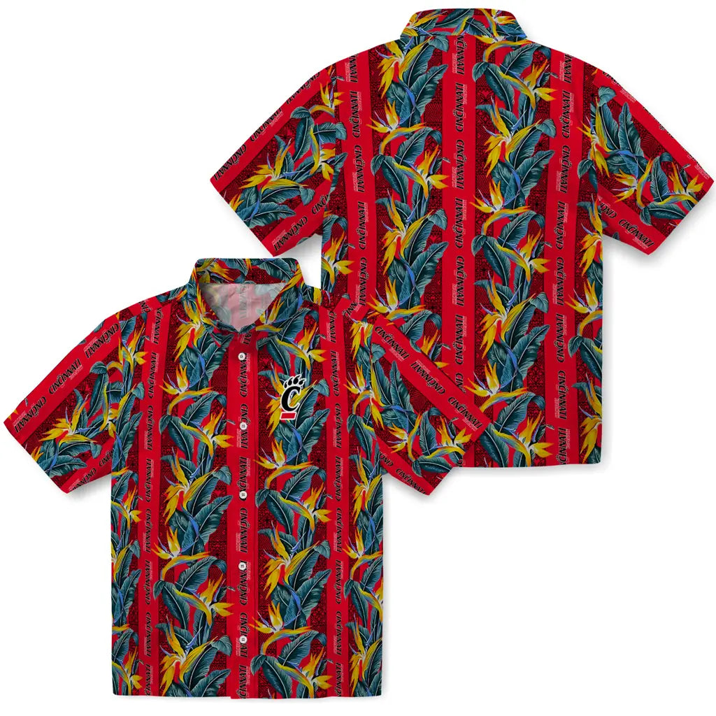 Cincinnati Bearcats Hawaiian Shirt - Paradise Vines | Moonbestprint