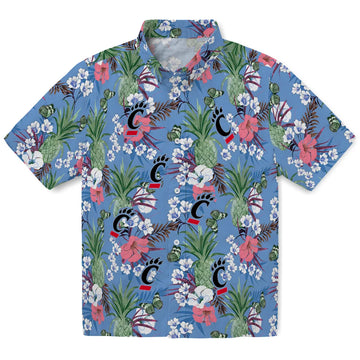 Cincinnati Bearcats Hawaiian Shirt - Pineapple Bouquet | Moonbestprint
