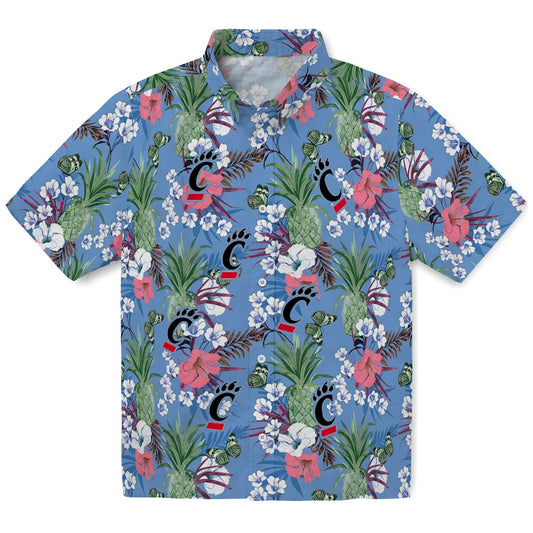Cincinnati Bearcats Hawaiian Shirt - Pineapple Bouquet | Moonbestprint