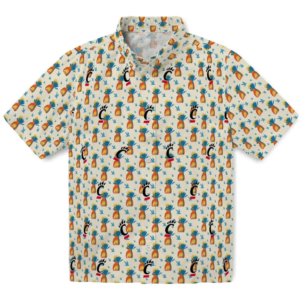 Cincinnati Bearcats Hawaiian Shirt - Pineapple Delight | Moonbestprint
