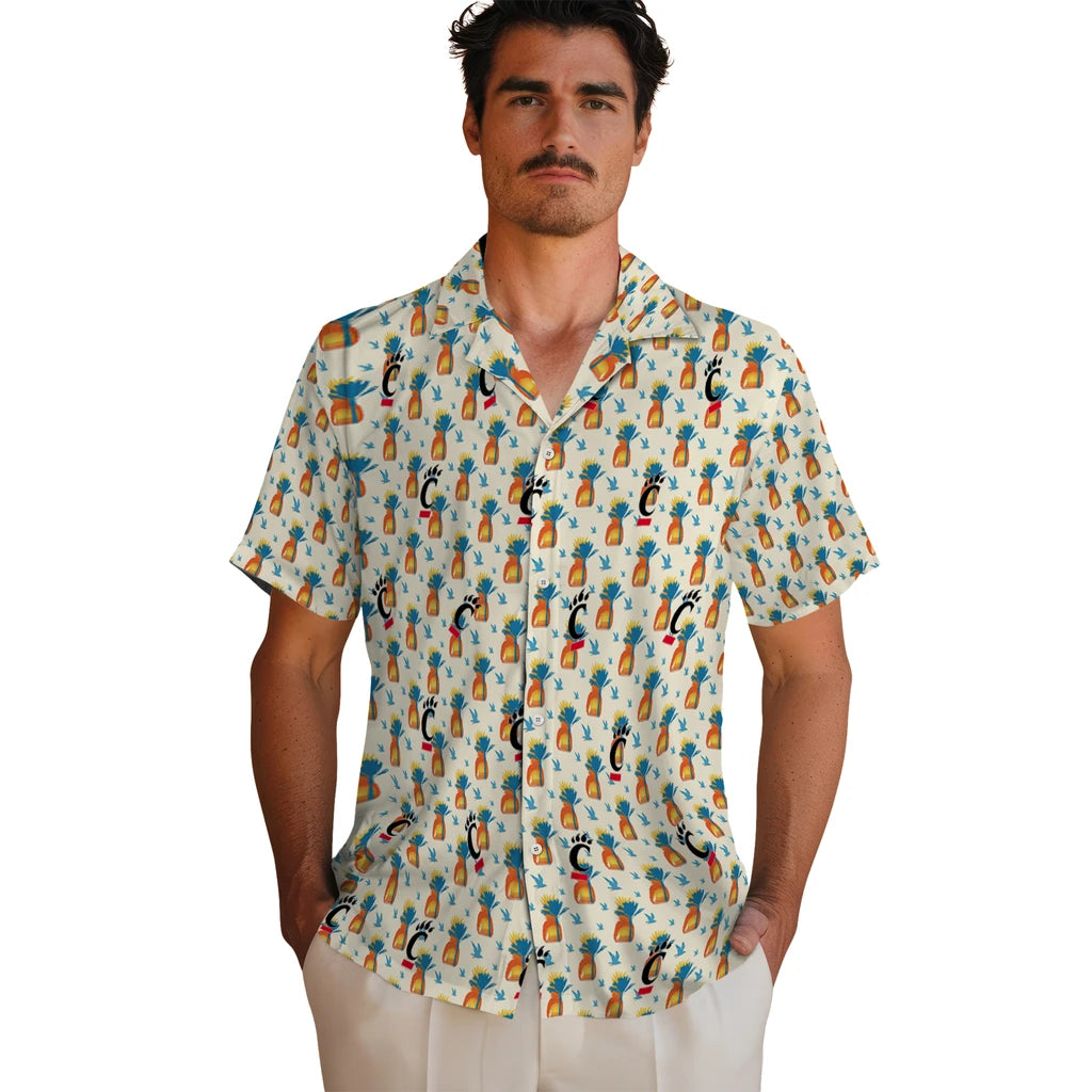 Cincinnati Bearcats Hawaiian Shirt - Pineapple Delight | Moonbestprint