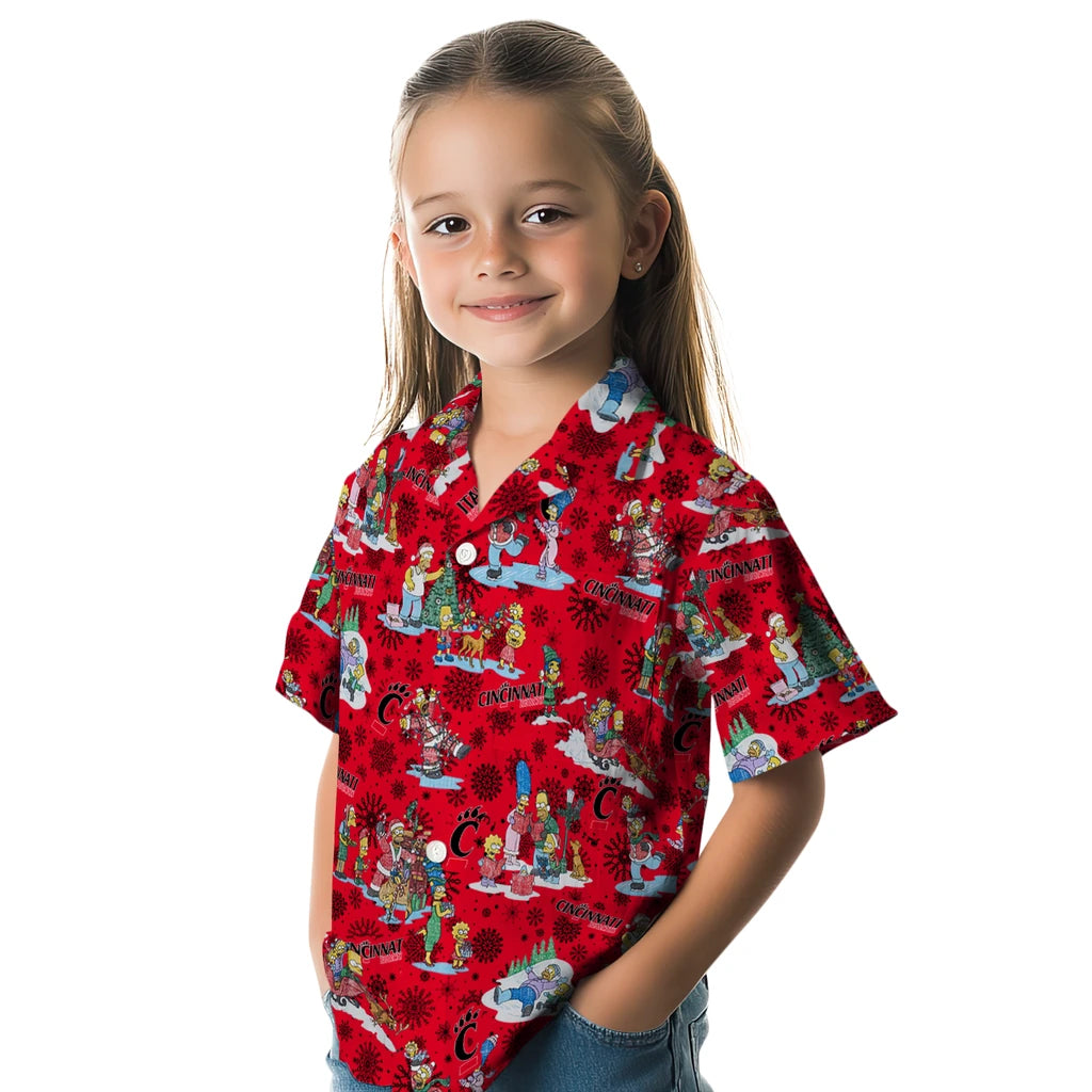 Cincinnati Bearcats Hawaiian Shirt - Simpsons Christmas | Moonbestprint