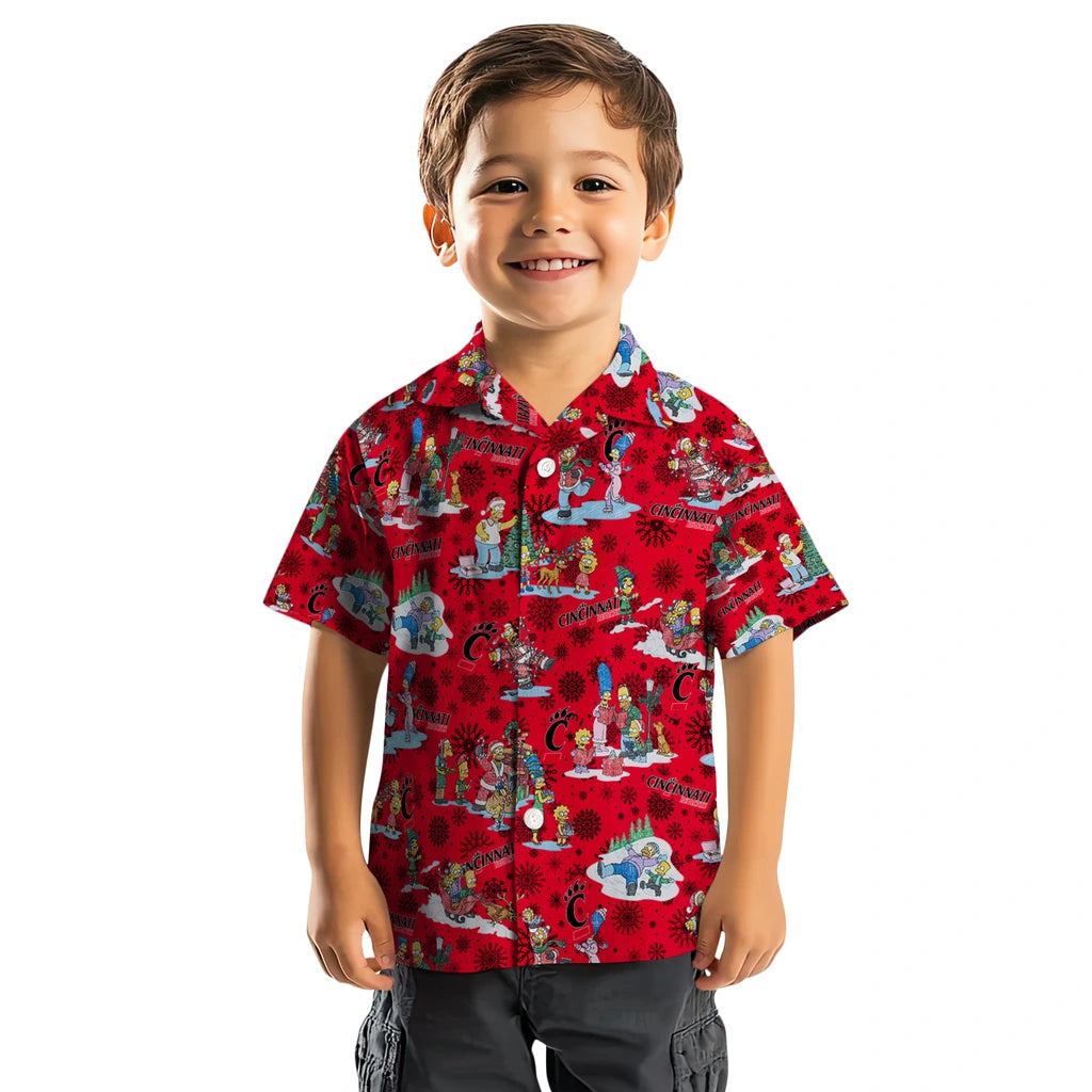 Cincinnati Bearcats Hawaiian Shirt - Simpsons Christmas | Moonbestprint